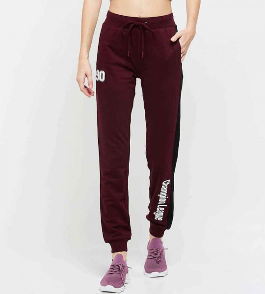 Women Regular Fit Solid Cotton Sports Jogger